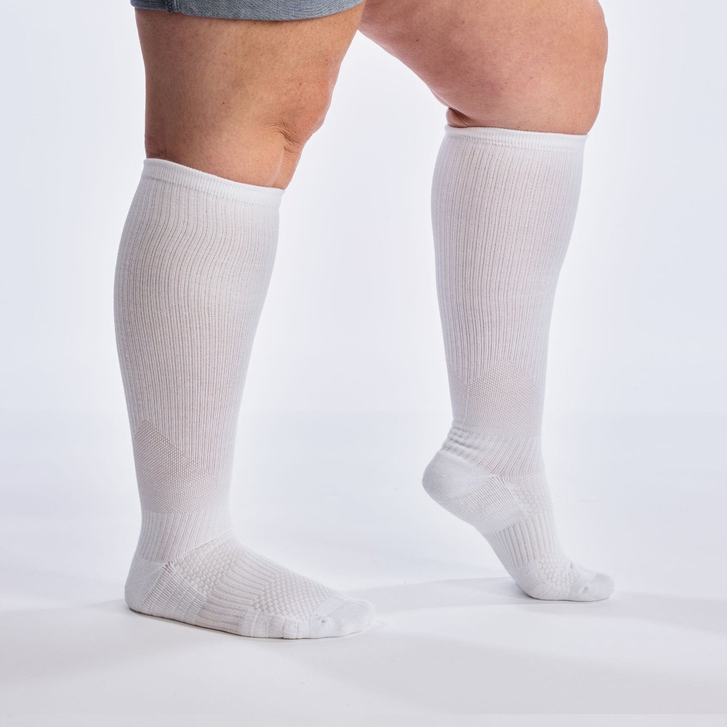 Brede støttestrømper 12-15 mmHg